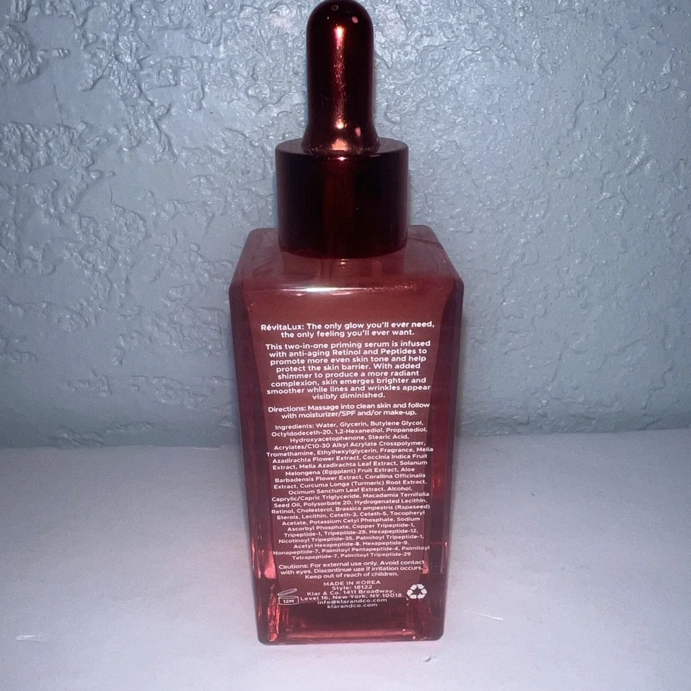 Revitalux Retinol+Peptides 2-in-1 Anti-Aging Priming Serum 2oz Exp 8/18/27-New‎